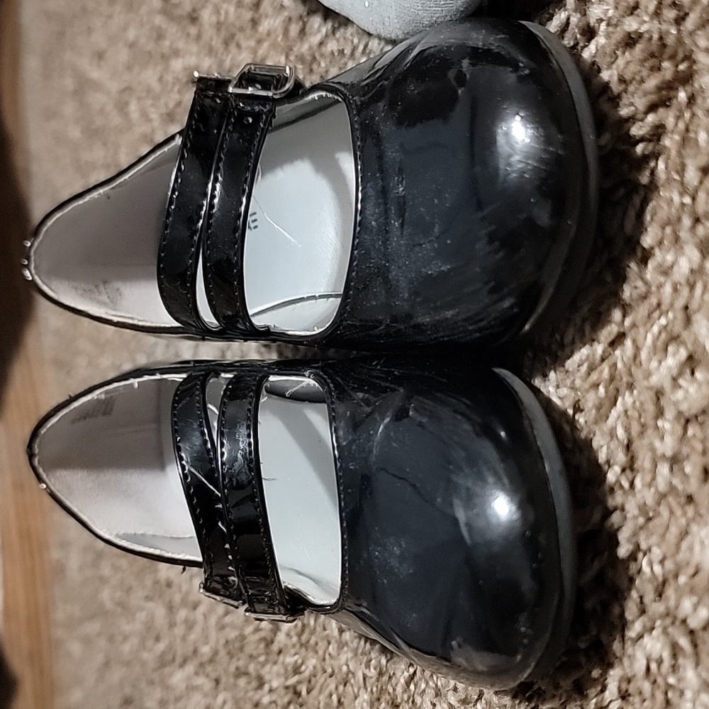 American Eagle Size 13 Black Gray Sparkles Heels Flats Dress Shoes - Picture 2 of 12